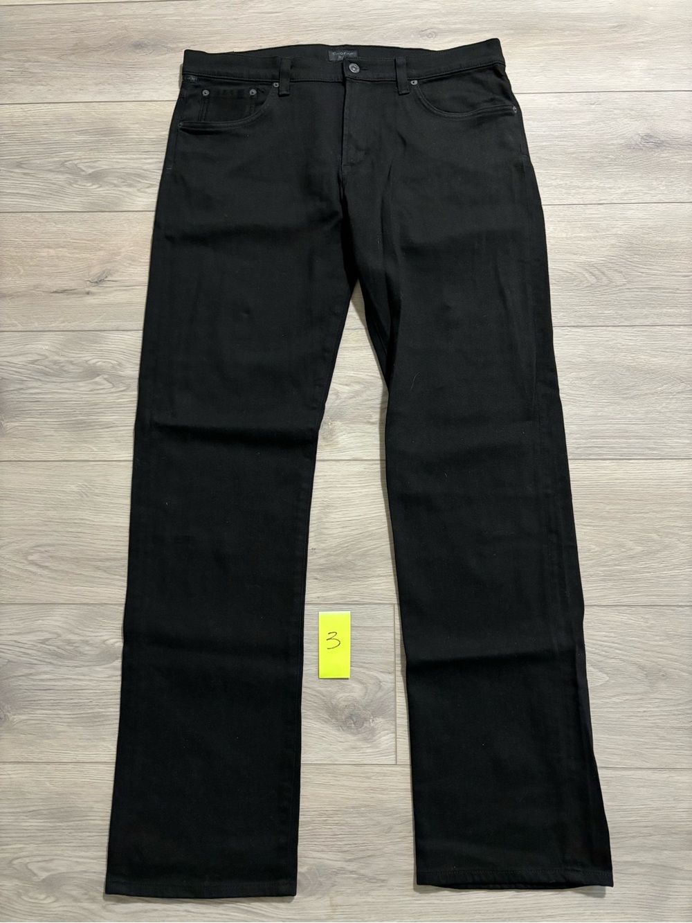 Citizens Of Humanity Black Straight-Leg Jeans
